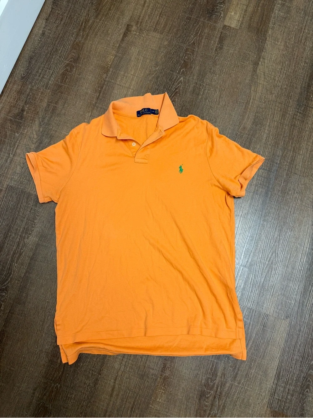 Ralph Lauren Orange Polo with Green Pony